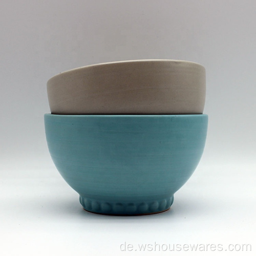 Hochwertige Farbe Glasurschale Keramik-Druckschüssel
